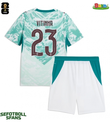 Portugal Vitinha #23 Bortaställ Barn VM 2026 Kortärmad (+ Korta byxor)